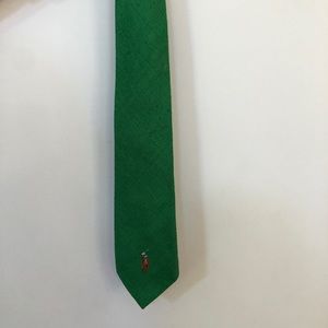 Polo green tie
